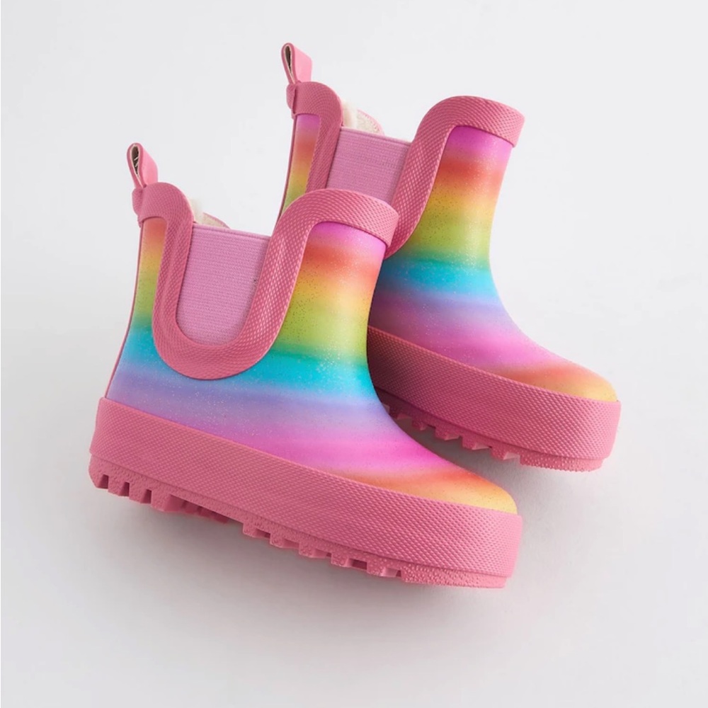Multi Rainbow Chelsea Wellies